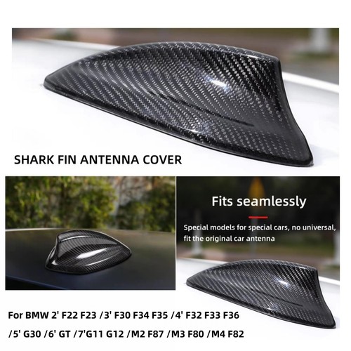 Real Carbon Fiber Shark Fin Antenna Cover Cap For BMW F30 F22 F32 F36 F80 M3