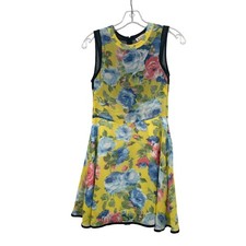 Paper Crane Womens Floral A-Line Dress Sleeveless Lightweight Size Small