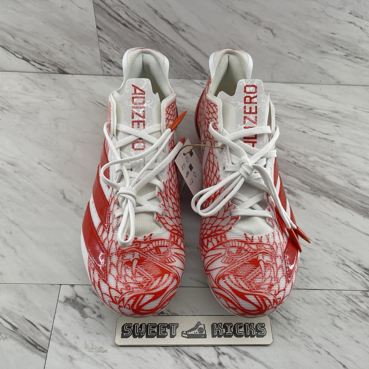 スパイク Adidas Adizero Electric IH8570 Men27.5cm Adidas Adizero Electric Orange/White Football Cleats IH8570 Size