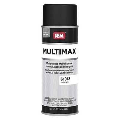 SEM 61013 MultiMax 12 fl. oz. Flat Black Aerosol Multi Purpose Paint