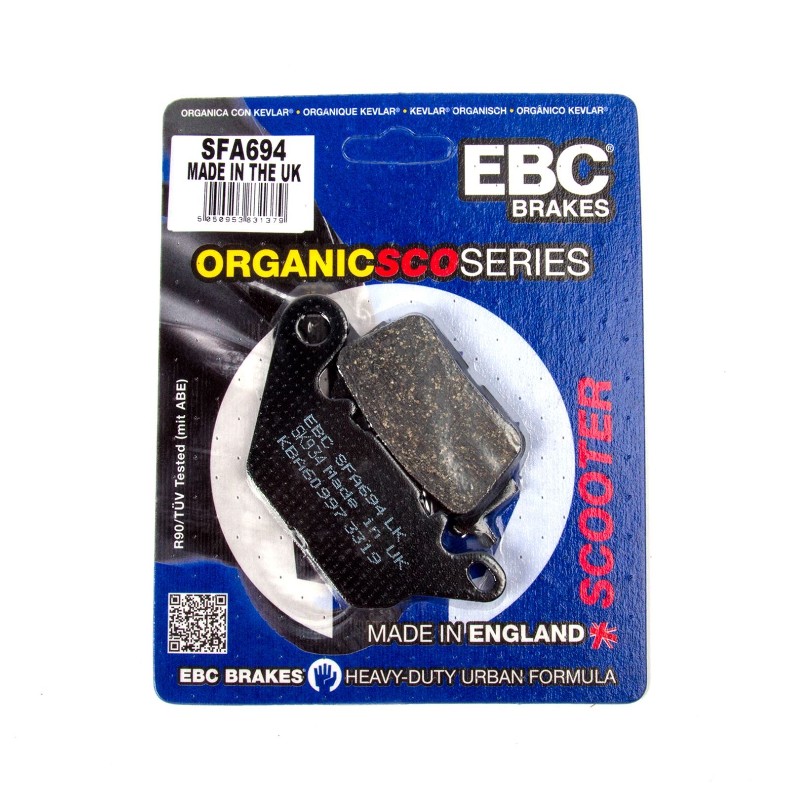 YAMAHA N-Max 125 Tech Max 2025 EBC SFA694 Organic Scooter Brake Pads Front