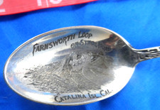 6" Gorham Rare Farnsworth Loop Catalina Island Sterling Souvenir Spoon Antique