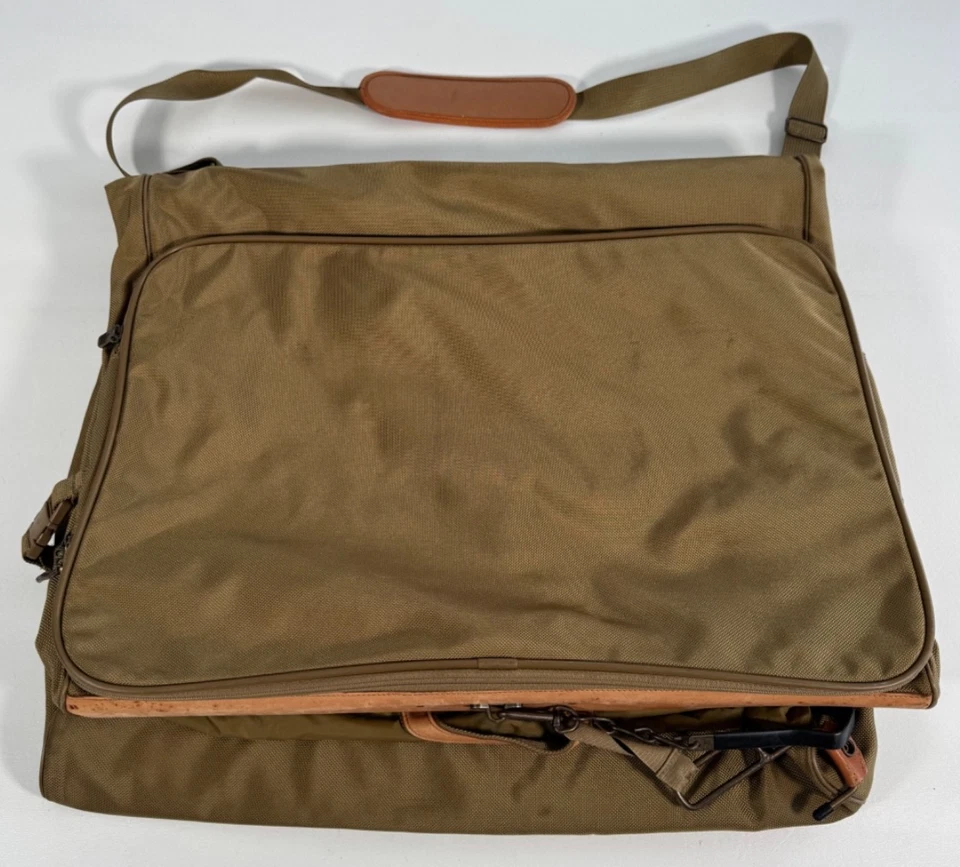 Hartmann складная подвесная сумка для одежды дорожная ручная кладь костюм ремень кожа нейлон - Изображение 3 из 4