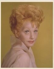 Photo couleur vintage 8x10 portrait glamour Lucille Ball The Lucy Show années 60
