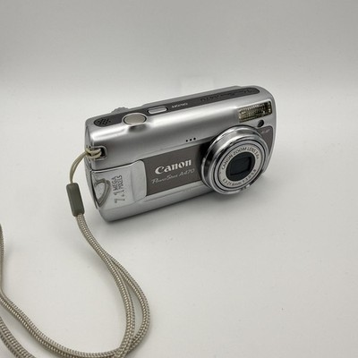 Canon PowerShot A470 grey   Vintage Digital Camera with flash -Tested & Working