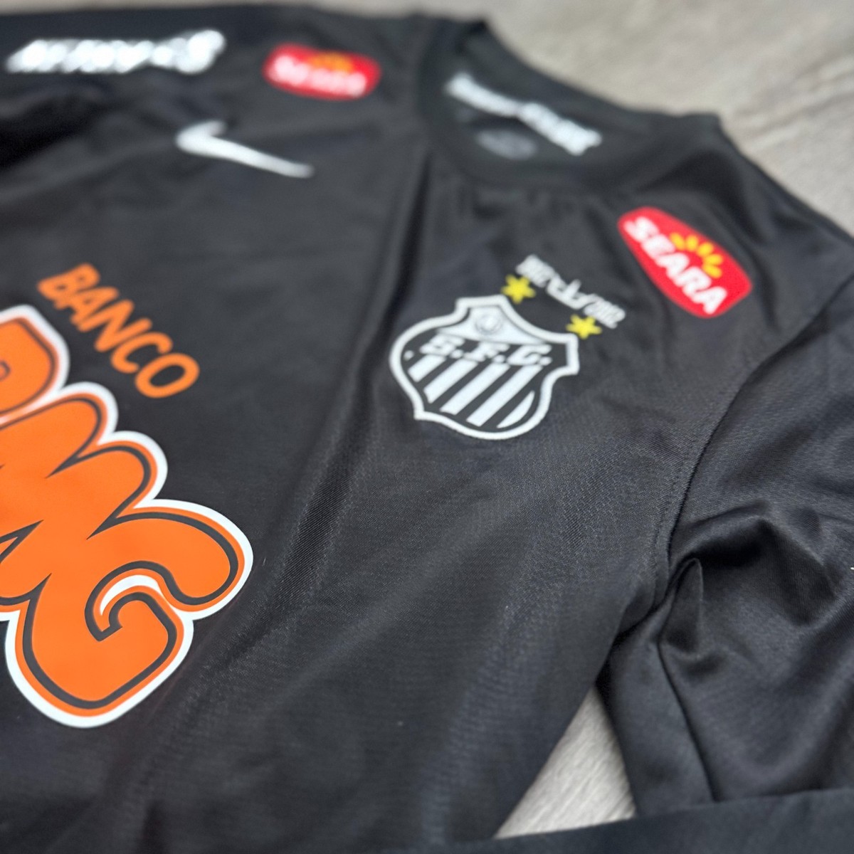 Santos FC Neymar Jr #11 2011 Black Long Sleeve Kids Soccer Set BMG