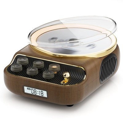 Retro CD Player Tragbar mit Bluetooth 5.3 Lautsprecher HiFi Sound Nachtlicht LED