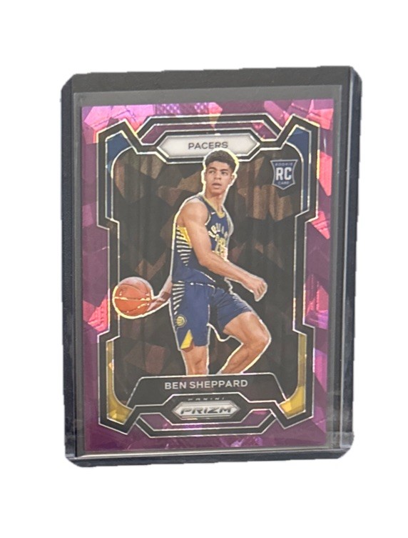 2023-24 Panini Prizm #172 Ben Sheppard Prizms PURPLE Ice #97/149