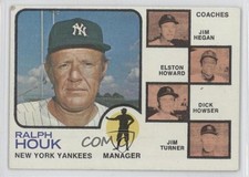 1973 Topps Ralph Houk Elston Howard Dick Howser Jim Turner Hegan #116 0j0