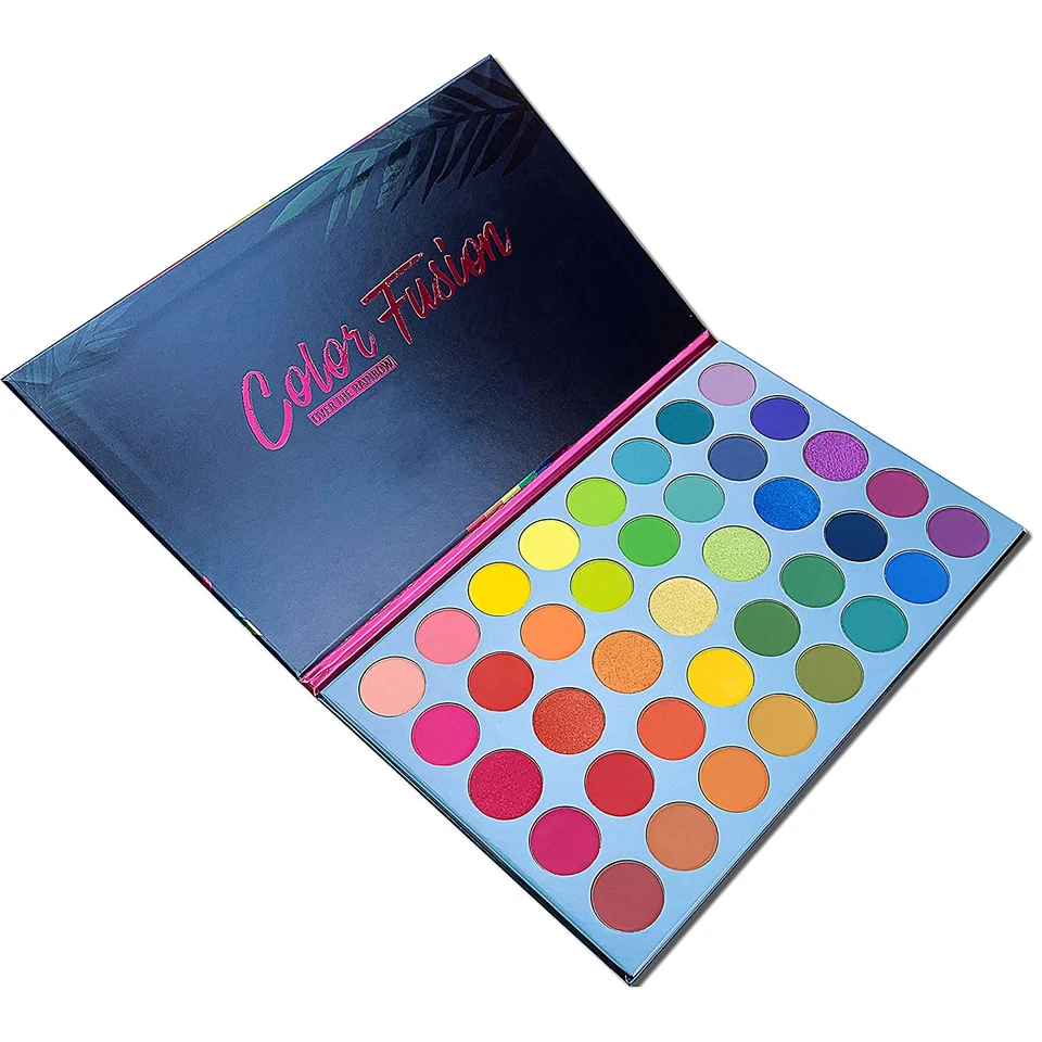 39 Color Rainbow Eyeshadow Palette - Professional Makeup Matte Metallic Shimmer - Image 3 of 4