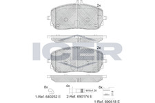 Bremsbelagsatz Vorne Bosch-System für Mercedes W177 V177 Limo W247 CLA ab 18->