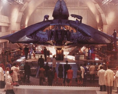 Nachdruck Pressefoto Sci Fi Film TV Independence Day Alien Raumschiff 1996