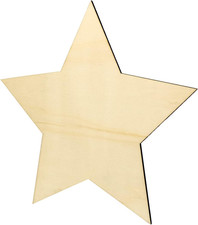 Holzstern - Stern aus Holz - Wanddeko Stern - Sternscheiben - Sternform aus Holz