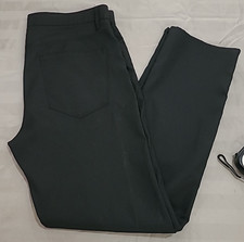 Perry Ellis NEW Men Slim Fit Golf Dress Pants 34x30 Caviar Black Stretch
