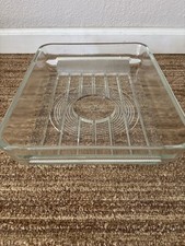 Cassetto vetro frigorifero vintage raro rigato 5858826