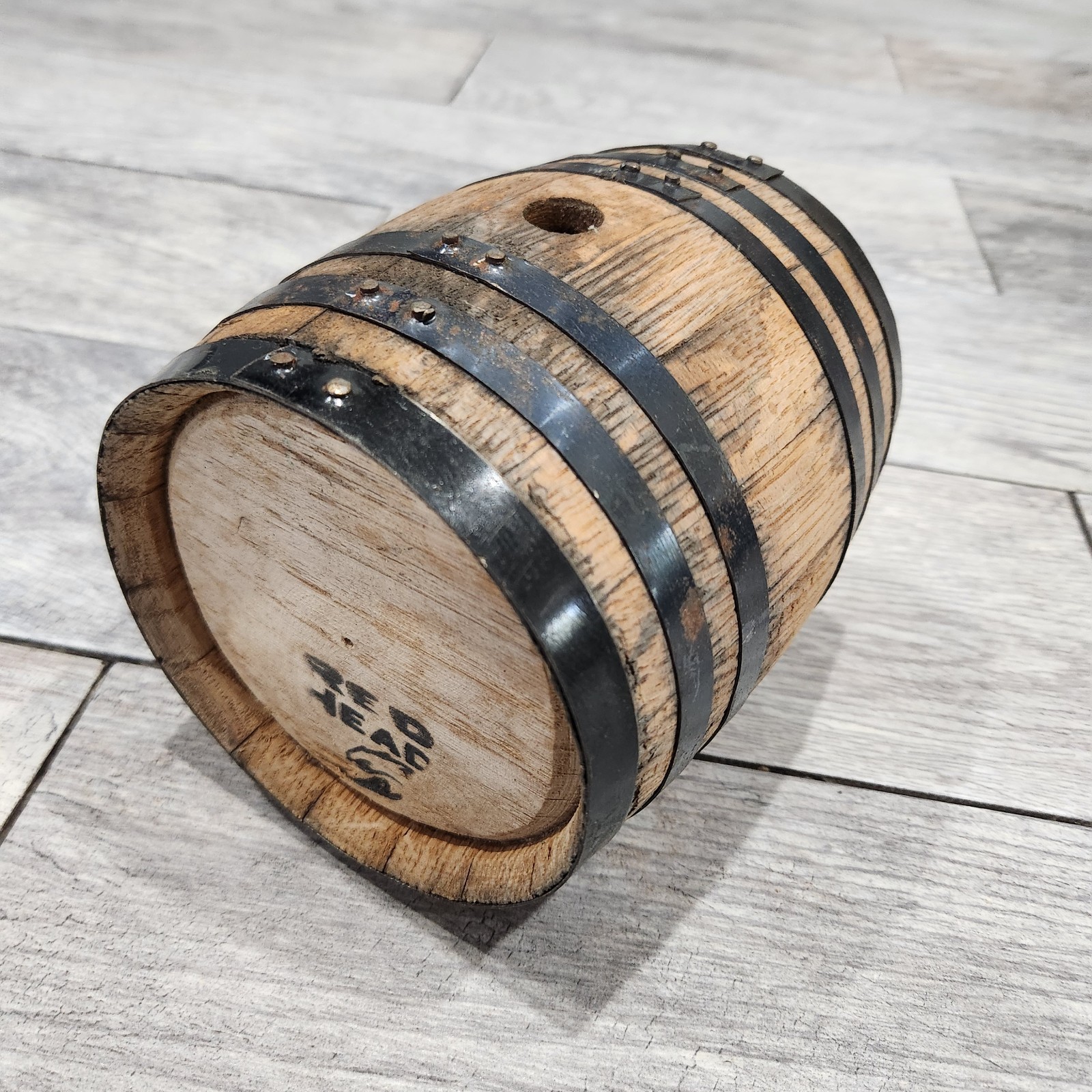 Vintage Mini Wood 8x5 Red Head Aging Barrel Spirits Whisky Beer Aging No Plug