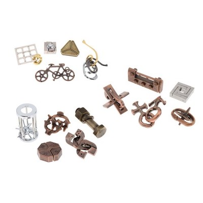 5 Typ / Set Vintage Schloss Spielzeug IQ Training Trick Spielzeug