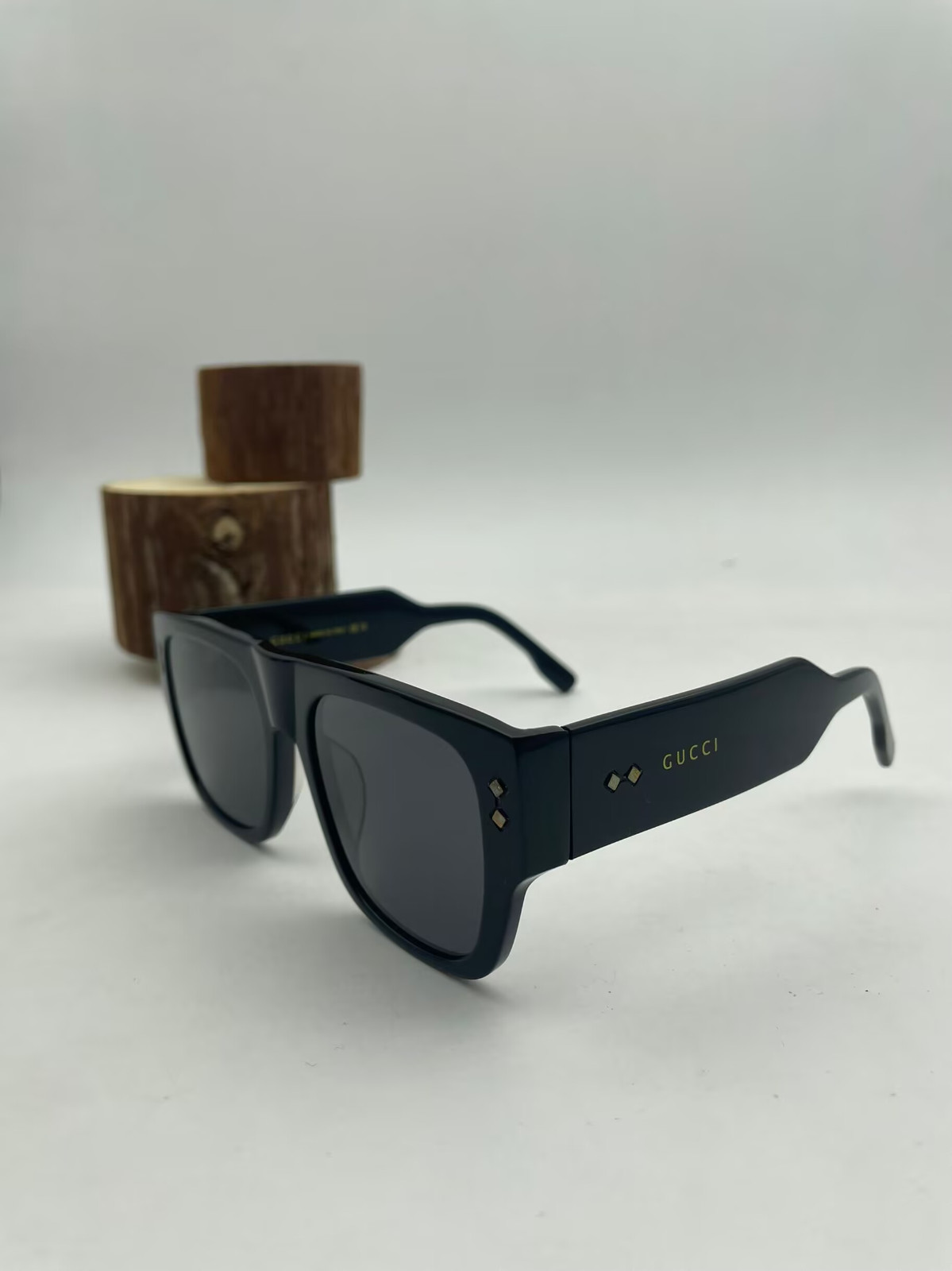 GUCCI GG1262S  Rectangular Squared Acetate Black … - image 4