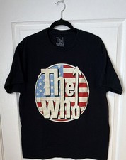 The Who Tour 2022 Black T-Shirt Size L Rock & Pop Music Band Merch