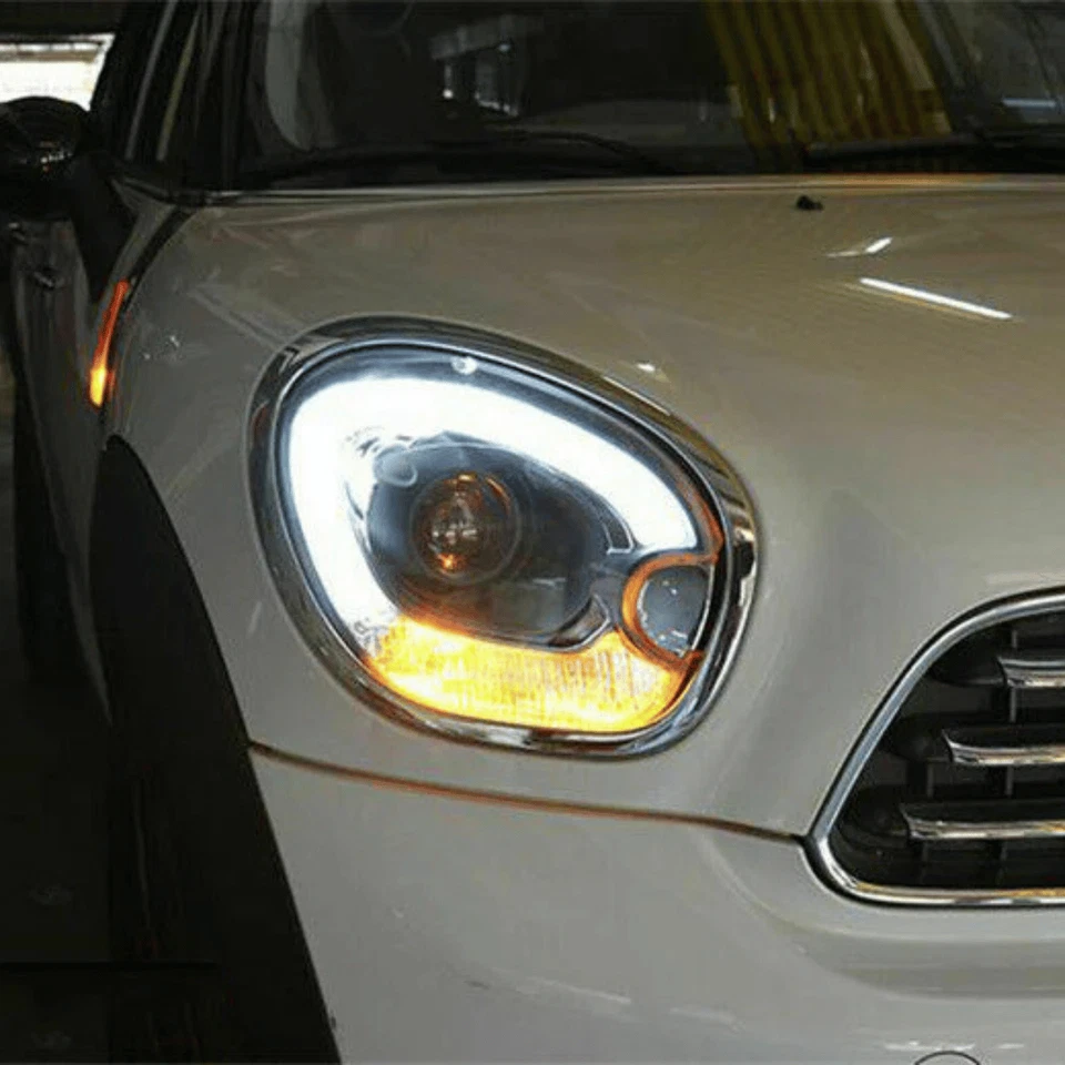 Kit fari LightTube a LED neri per BMW MINI R60 R61 Countryman 2010-2016 - Immagine 3 di 4