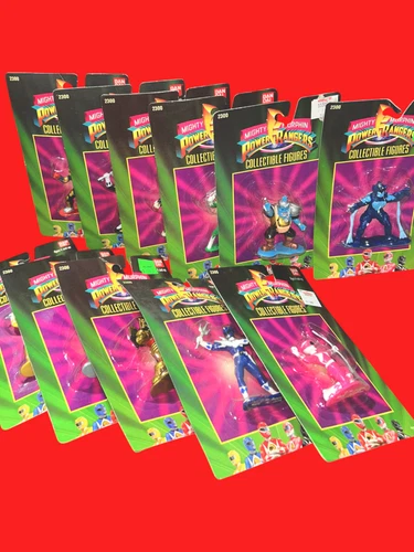 Vintage 1994 Bandai Power Rangers 11 Collectible Figures MOC Unopened Lot