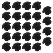 Bottle Jack Floor Oil Filler Plug, 8mm Flat-Head Rubber 24PCS, Black
