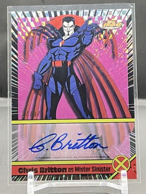 2025 Topps Finest Marvel Studio X- Men  97 Chris Britton As Mister Sinister /97
