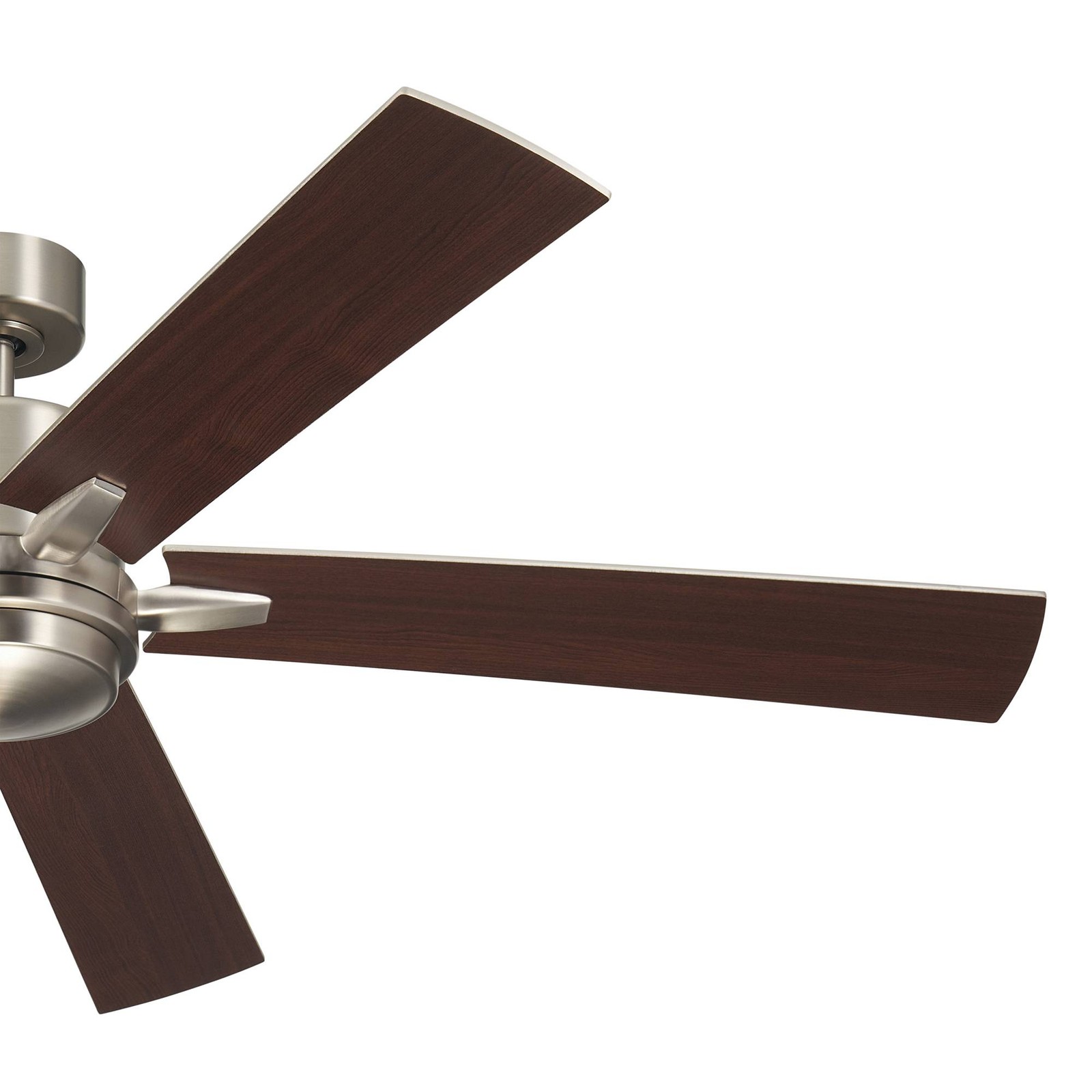60" Kichler Lucian Elite XL Brushed Nickel LED Fan with Wall Control