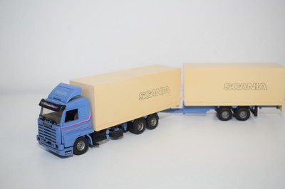 C17 1:50 TEKNO SCANIA 143M STREAMLINE TRUCK WITH TRAILER FAIR COND.