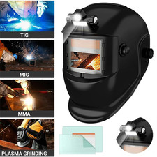 1Pack True Color Solar Auto Darkening Welding Helmet Arc Tig Mig Grinding Hood