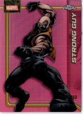 2026 Topps Chrome Marvel #170 120/250 Strong Guy True Pink Refractor