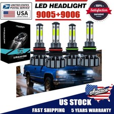 9005 9006 LED Headlights Bulbs For 1994-1998 Chevy Silverado Tahoe C10 C/K 1500