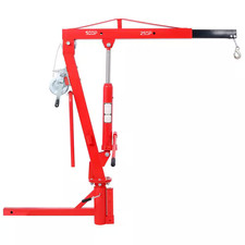 Red Steel 500Lb Pickup Truck Hydraulic, Engine Hoist Crane Hitch Mount, Lift 2"