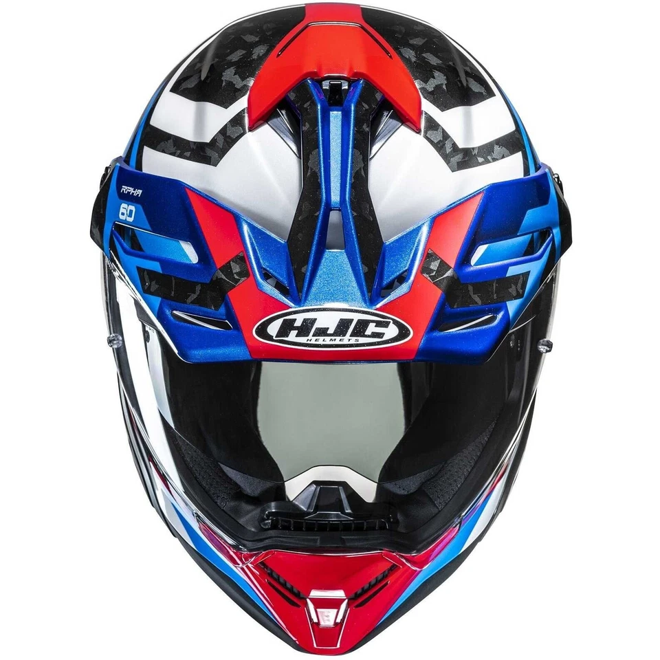 Casco De Moto Integral HJC RPHA60 Dakar MC21 Azul/Blanco/Rojo Brillante - Imagen 3 de 4