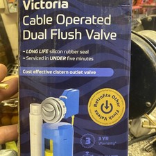 Thomas Dudley Victoria Dual Flush Cable Operated Valve with button 325648