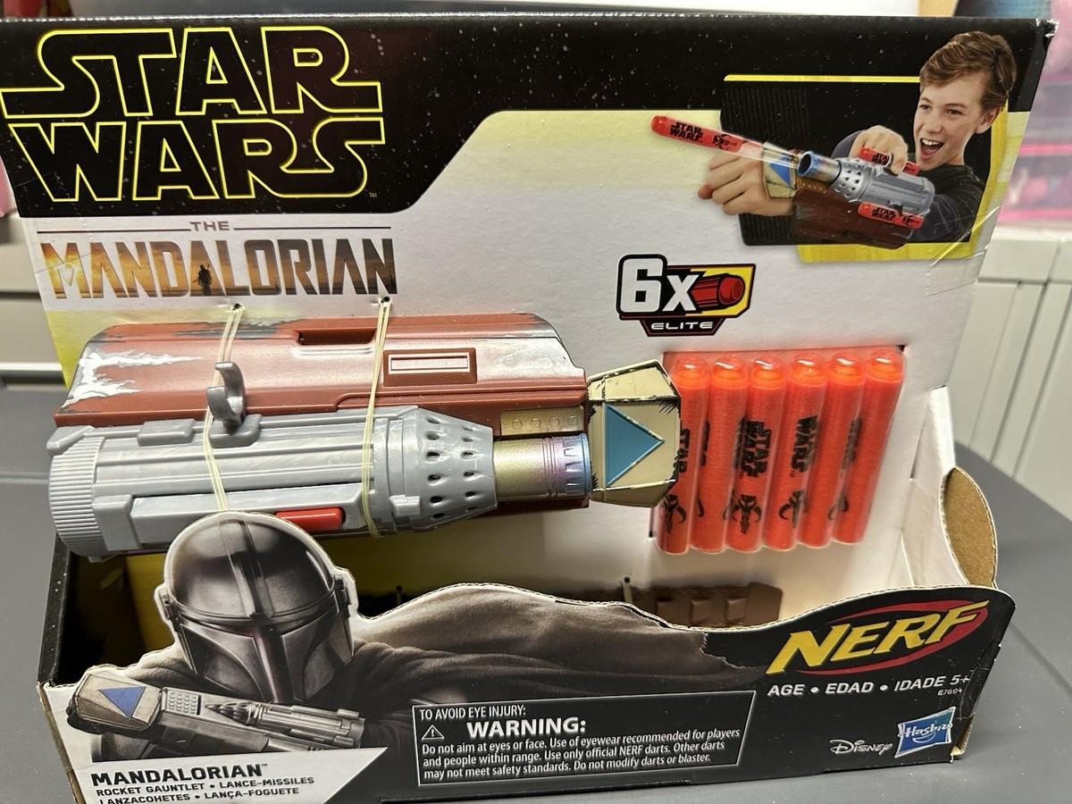 NERF Star Wars The Mandalorian Rocket Gauntlet Dart Launching Toy