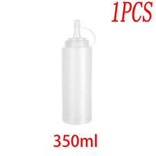 Plastic Clear Squeeze Sauce Bottles Condiment Dispenser Ketchup Mayo