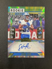 2024 Panini Contenders #285 Sione Vaki Rookie Ticket Auto Detroit Lions