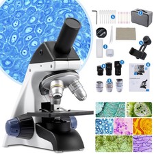 Professional Compound Microscope Kit, 40X-2000X Magnification for Kids Adults