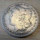 Morgan 1879 Silver Dollar $1 Coin E Pluribus Unum 0.9 Fineness