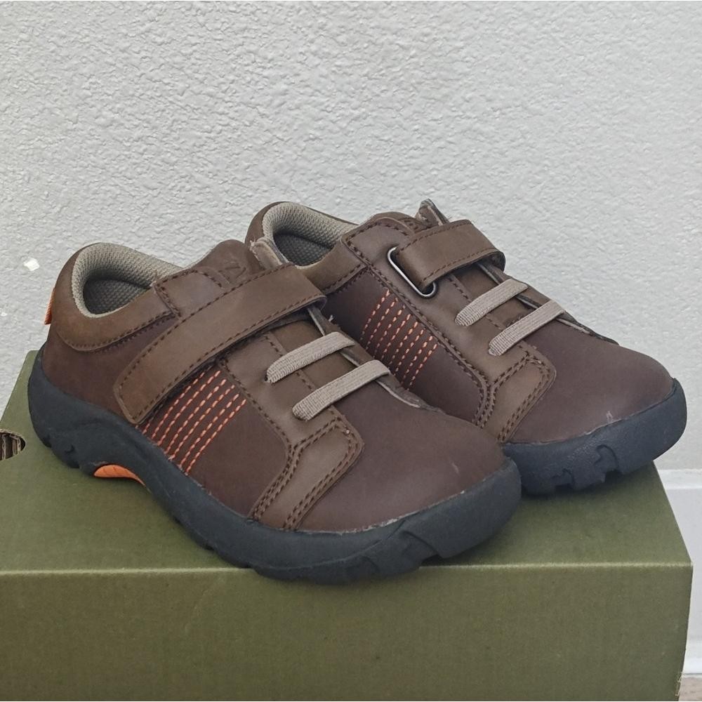 Scarpe Keen Austin II pelle Oxford marrone arancione impermeabili nuove con scatola 11