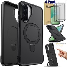 For Samsung A06/A16/A26/A36/A56 Case Hybrid Slim Magnetic Cover / Tempered Glass