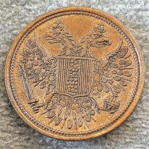 Unknown Antique Queen Victoria Coin Eagle Bird Gold Lustre English Old Token UK