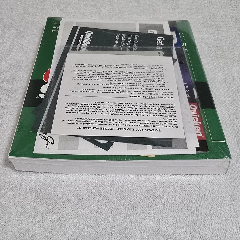 VTG QuickBooks 2000 Intuit Gateway 2000 Sealed User Guide + Software CD NOS READ - Image 4 of 4