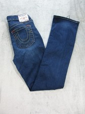 True Religion Jeans Women  s Sz. 30 Becca Mid Rise Bootcut Dark Wash Blue