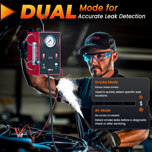Testeur de détection de fuite de tuyau d'aspiration de voiture pour machine à fumée EVAP automobile - Photo 8/22