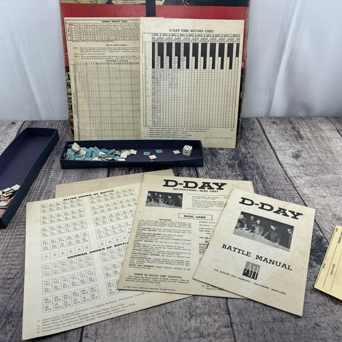 Vintage 1961 D-Day World War II Invasion Board Game #508 Avalon Hill WWII D Day - Picture 2 of 8