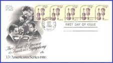 USA3 #1813 U/A ARTCRAFT FDC STR6  Voilins