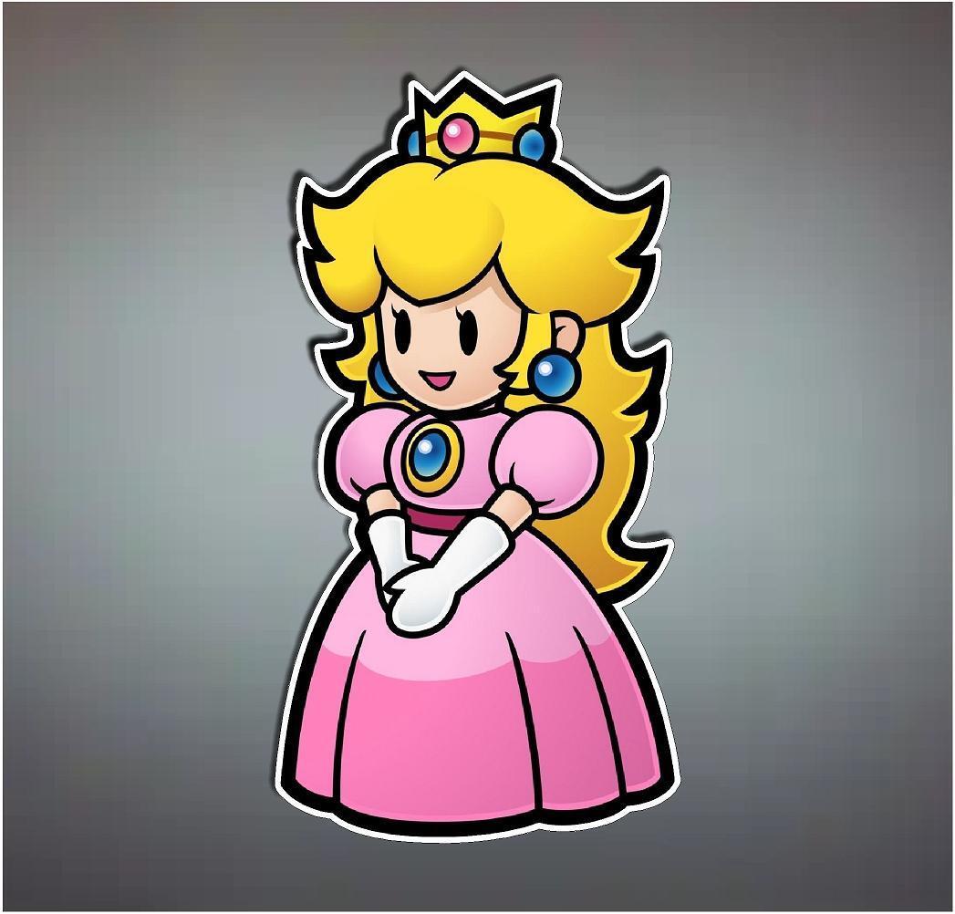 PRINCESS PEACH Vinyl Decal from Super Mario Bros. Choose a Character  Stickers Paper Peach, Super Mario Bros. 2