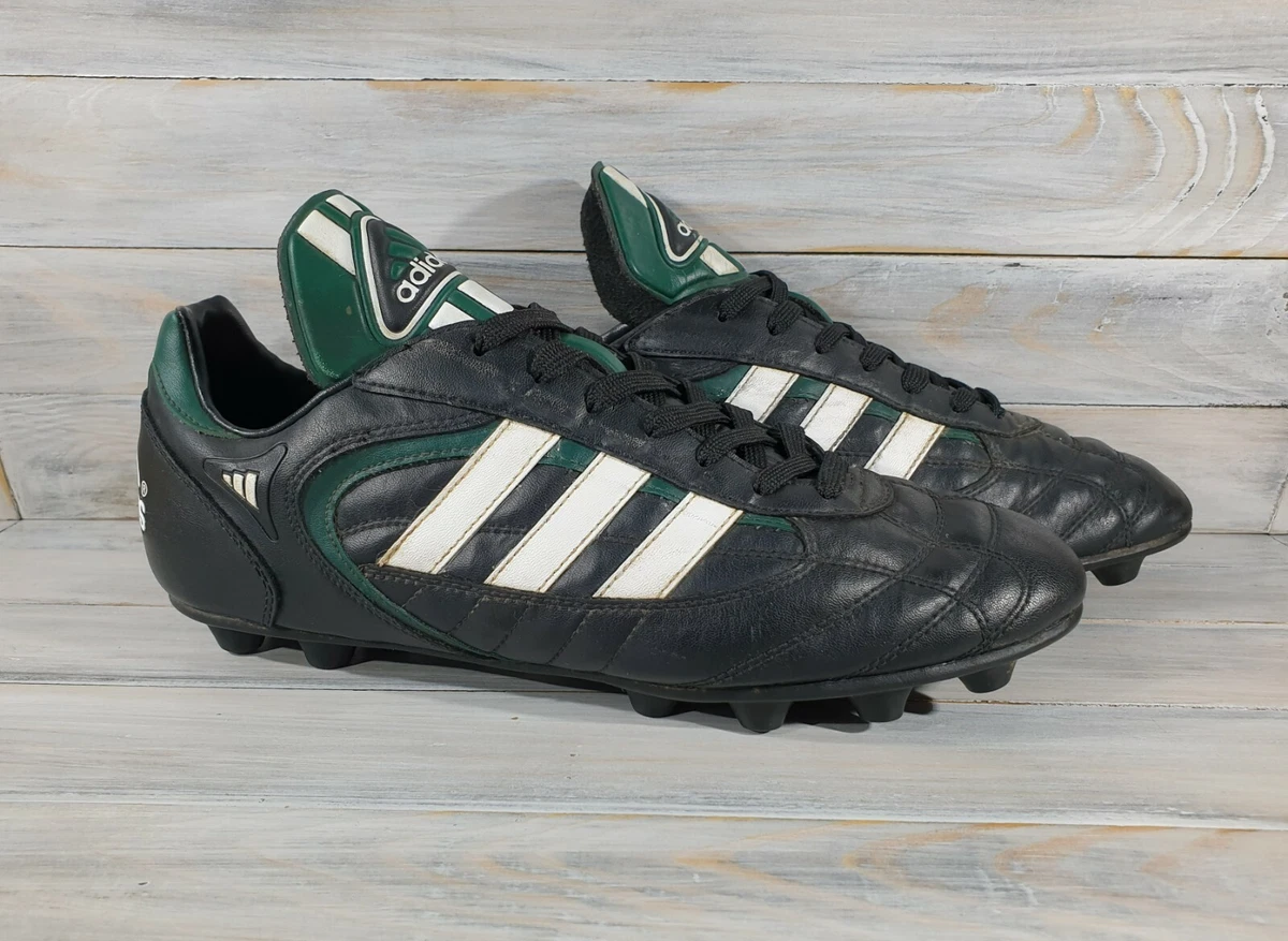 Samenstelling Misverstand Onnauwkeurig Vintage 1997 Adidas 3 Stripes Men&#039;s Football Boots BlackGreenWhite  Very Rare | eBay